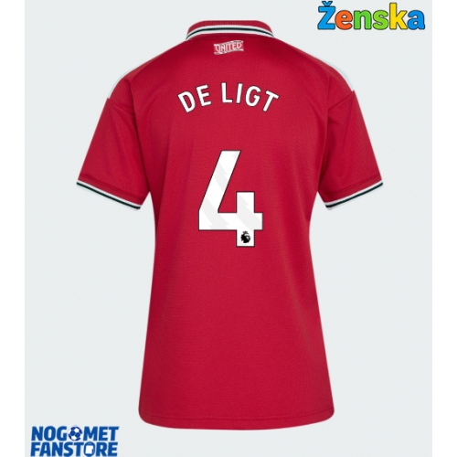 Manchester United Matthijs de Ligt #4 Domaci Dres za Ženska 2026-27 Kratak Rukav